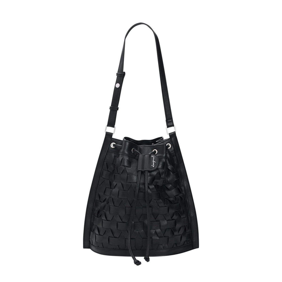 Sac à dos tressé noir, DESIGUAL