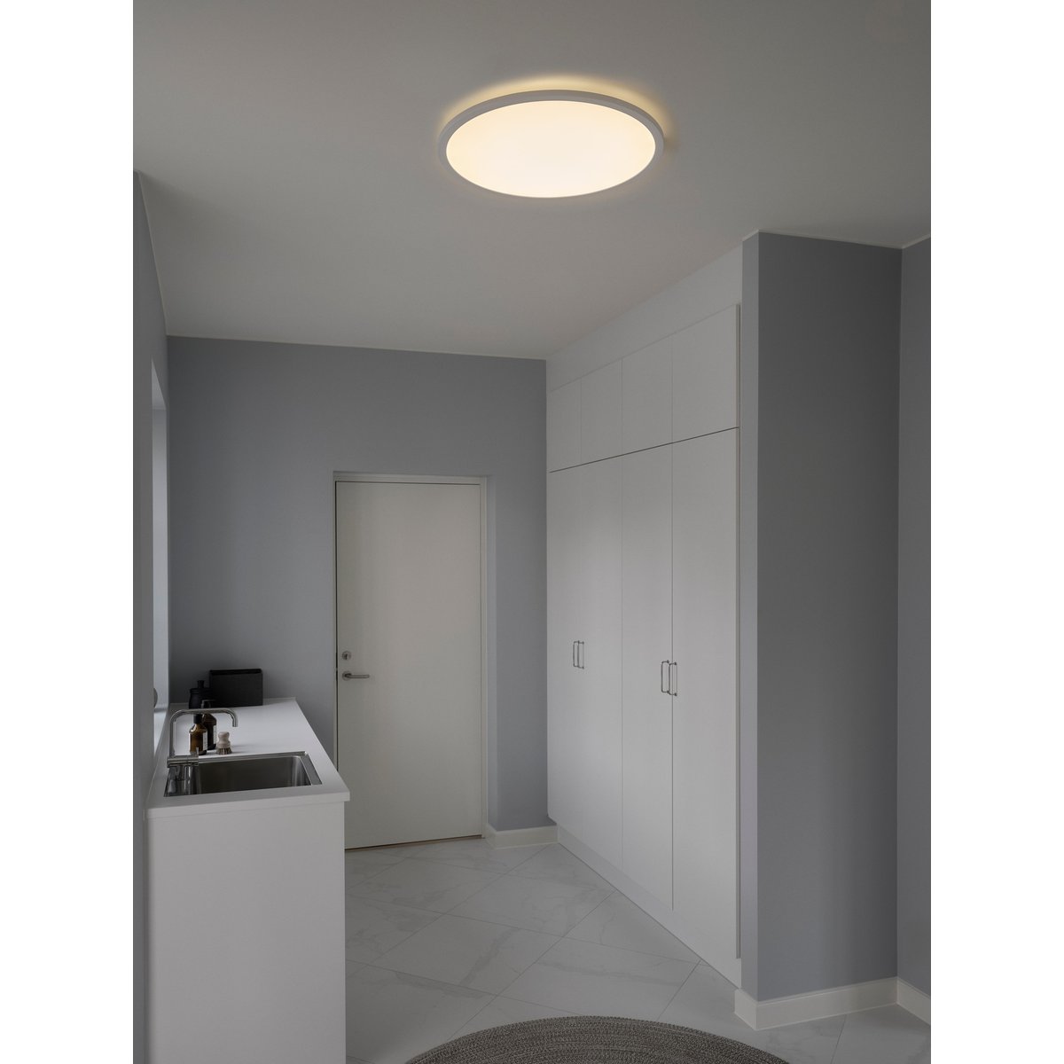 Plafonnier LED intégrée 2700K |Gradation Moodmaker™ à 3 réglages en plastique, OJA 60 blanc, NORDLUX