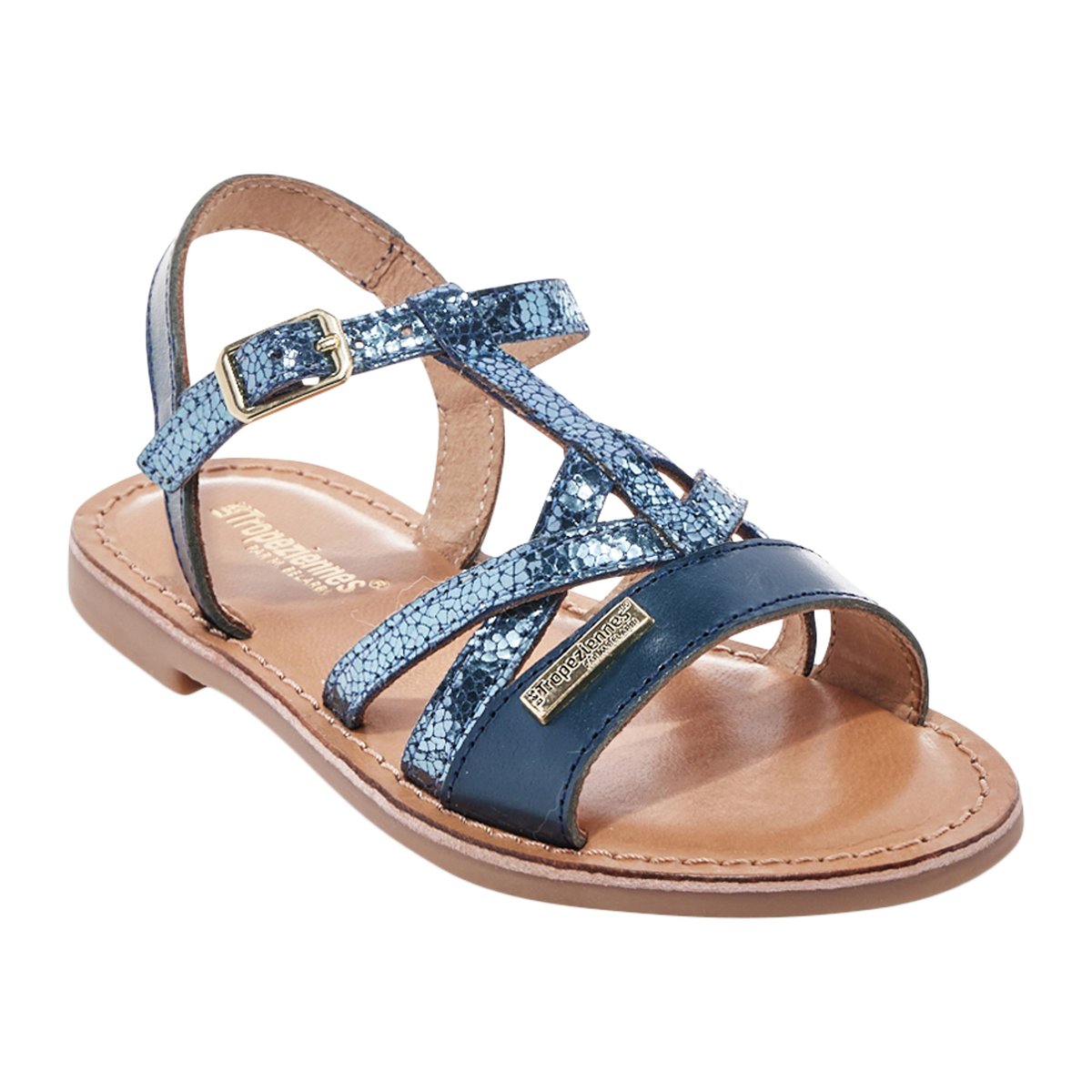 Sandales Cuir Les Tropeziennes Biron marine/multi, LES TROPEZIENNES PAR M.BELARBI