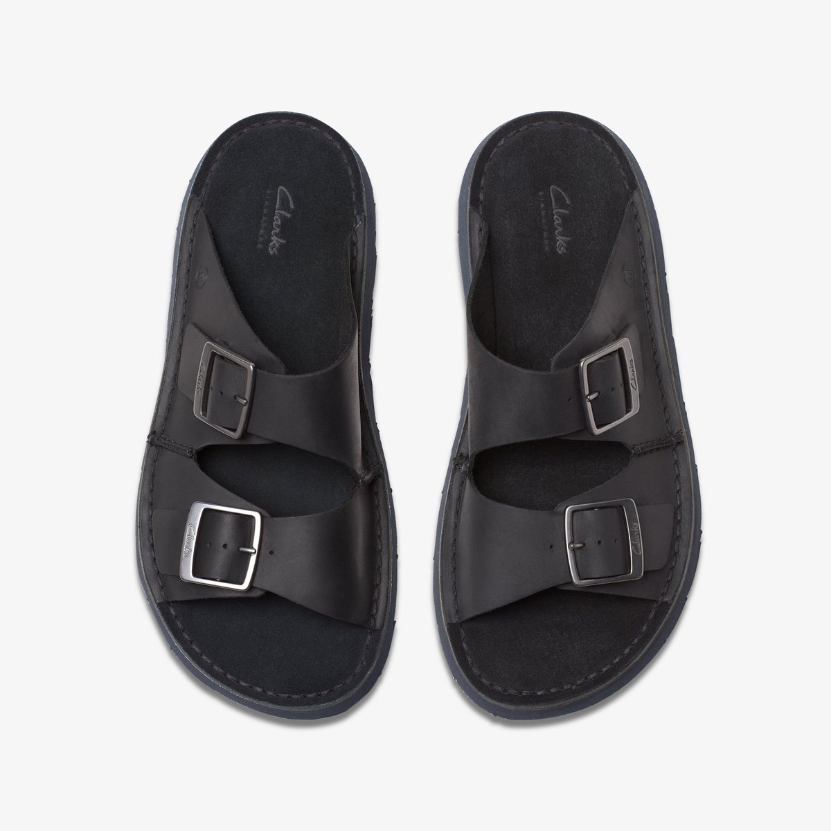 Sandales spartiates Cuir SOLSBURY STRAP noir, CLARKS