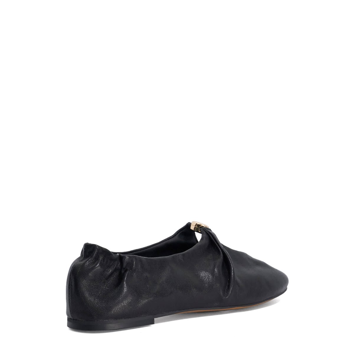 Ballerines en cuir froncé - HAVELLA black-leather, DUNE LONDON