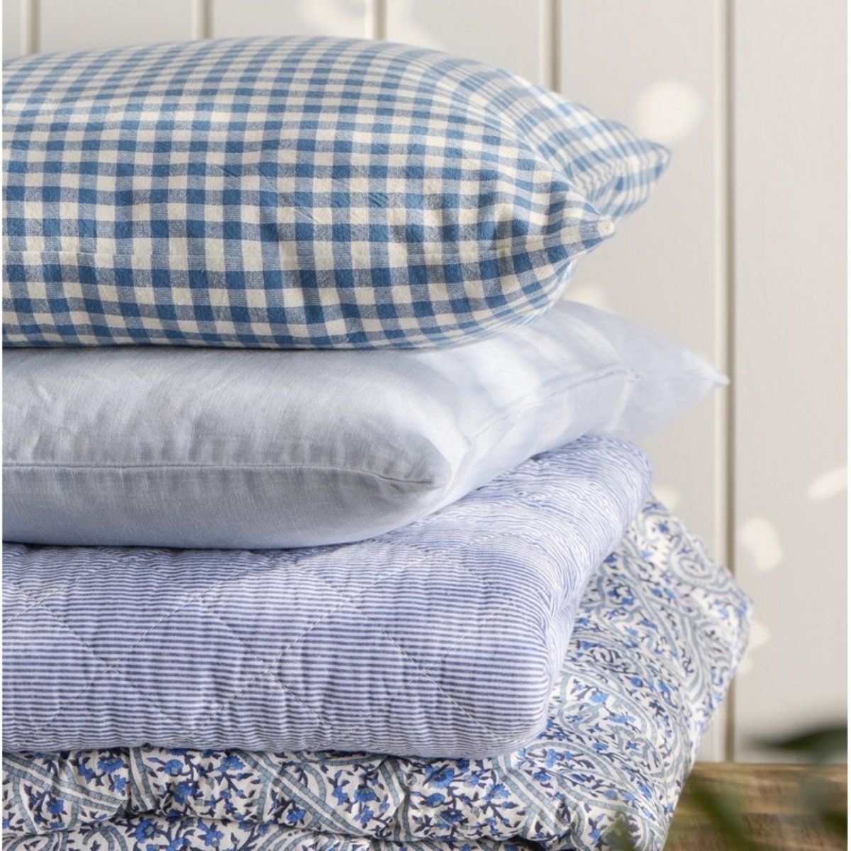 Housse coussin coton Lucas bleu marine, IB LAURSEN