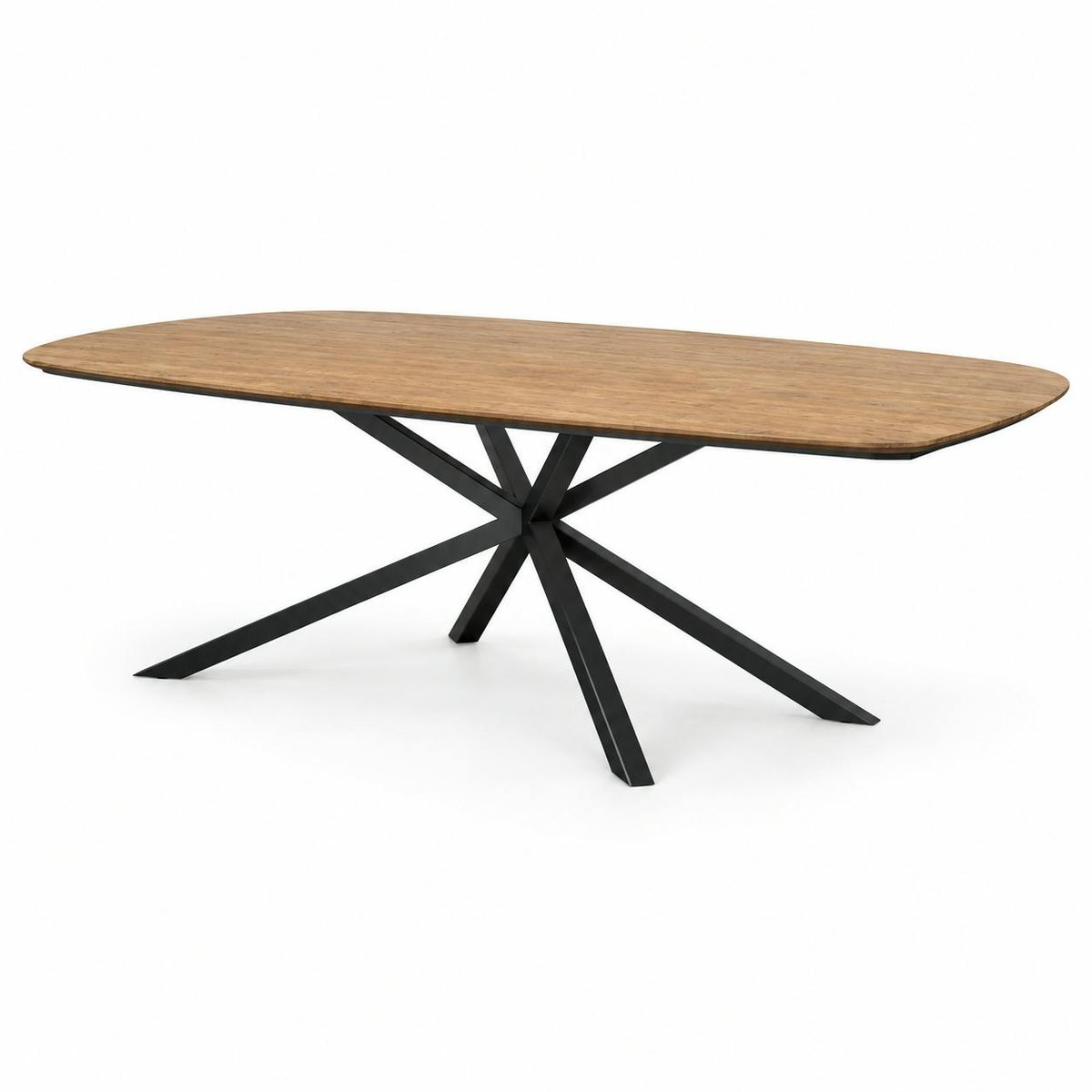 Table à manger en bois de teck recyclé 200 cm DEPOK bois naturel, PIER IMPORT