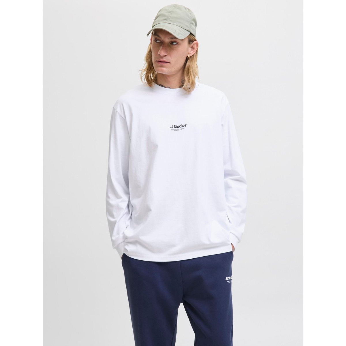 T-Shirt À Manches Longues white, JACK & JONES