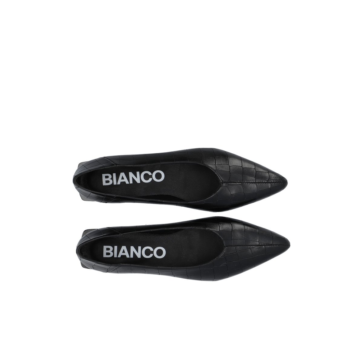 Ballerines black1, BIANCO
