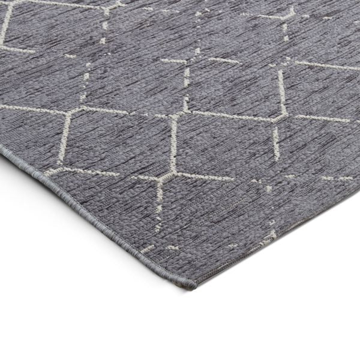 Tapis 160 x 230 cm BRONX gris foncé, ZAGO
