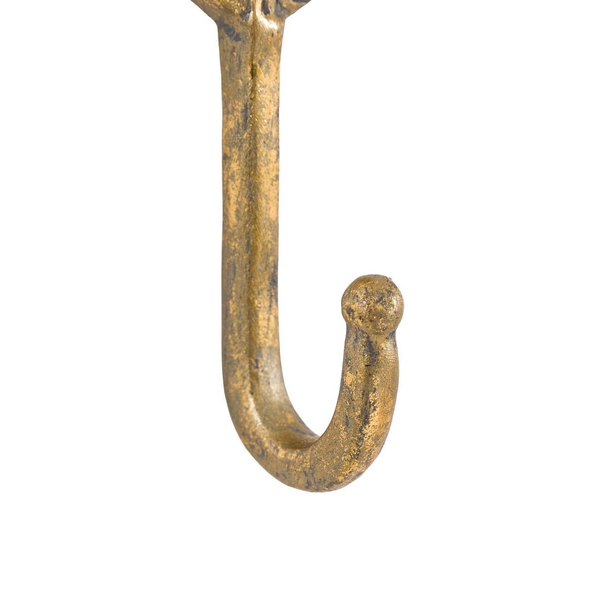 Rowan Leaf Decorative Hook in Gold Finish gold-coloured, ÉDITÉ