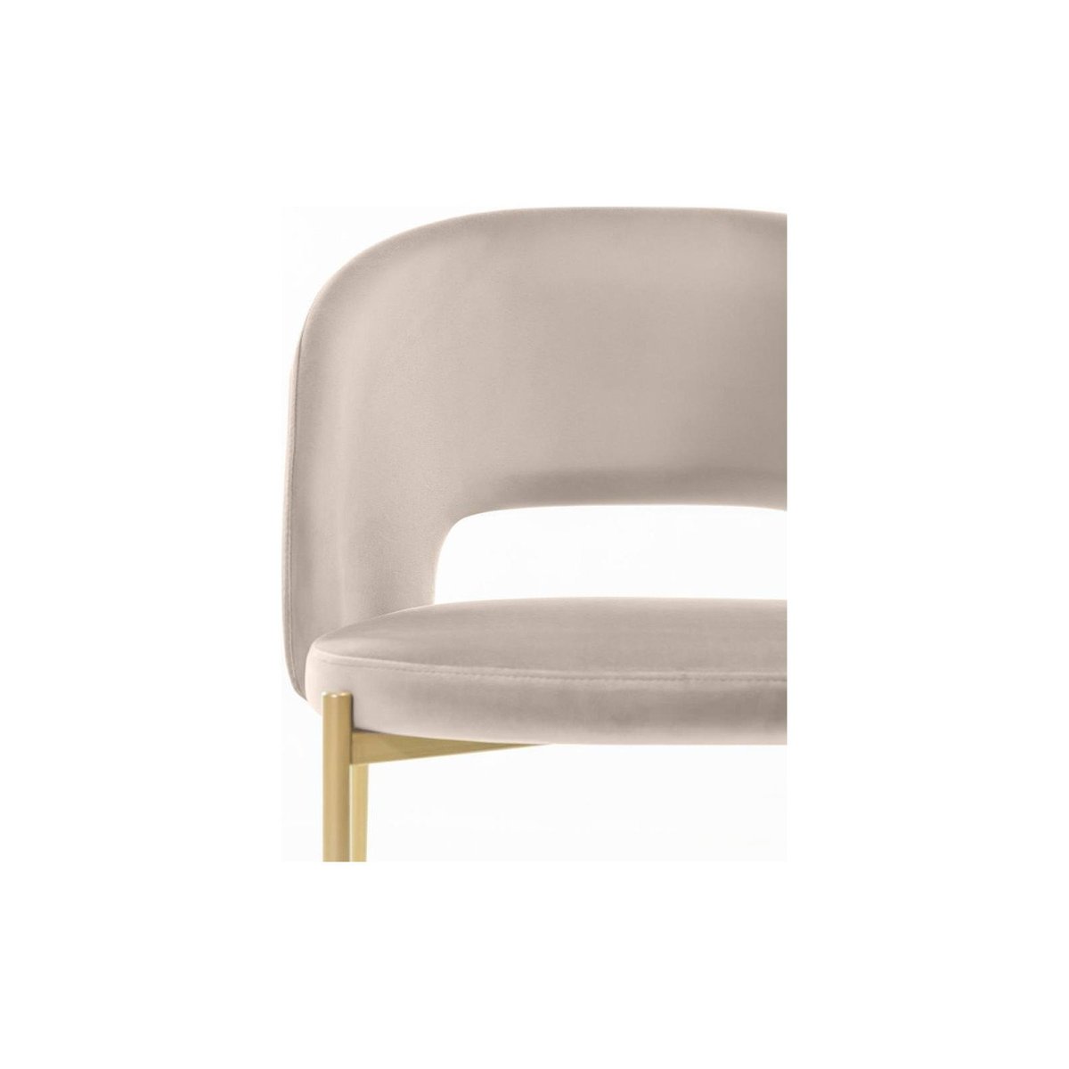 Chaise tissu collection MORES beige chiné et noir, RECOLLECTION