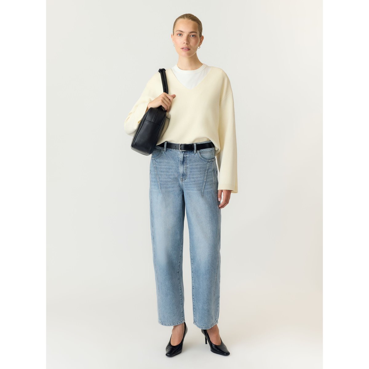 Jean bleu - light blue denim1, YAS