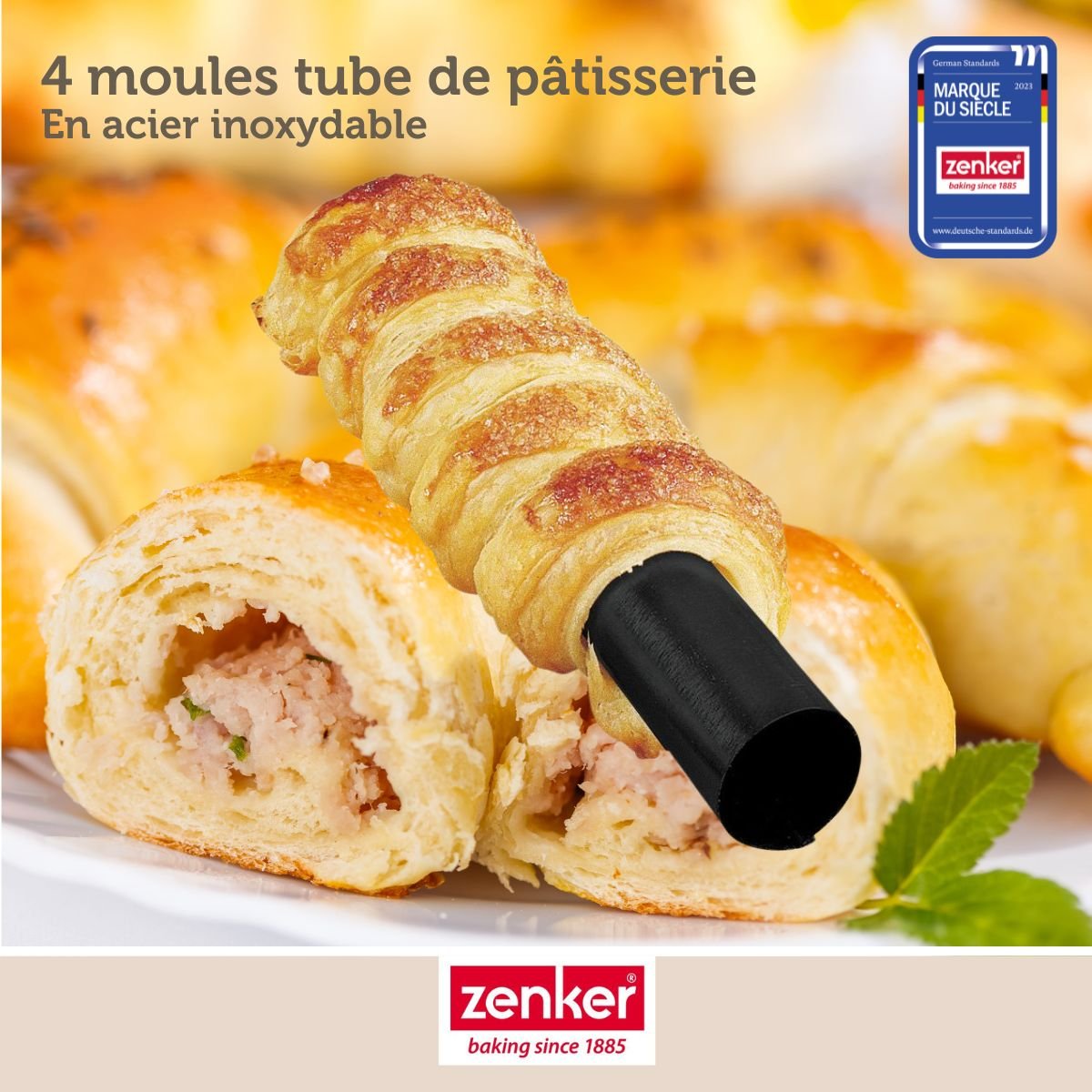 Set de 8 ustensiles de pâtisserie 4 moules SMART PASTRY noir, ZENKER