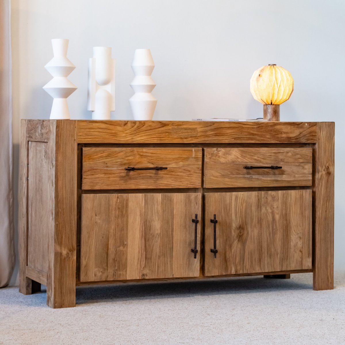 Buffet en teck recyclé HECTOR naturel, HYDILE