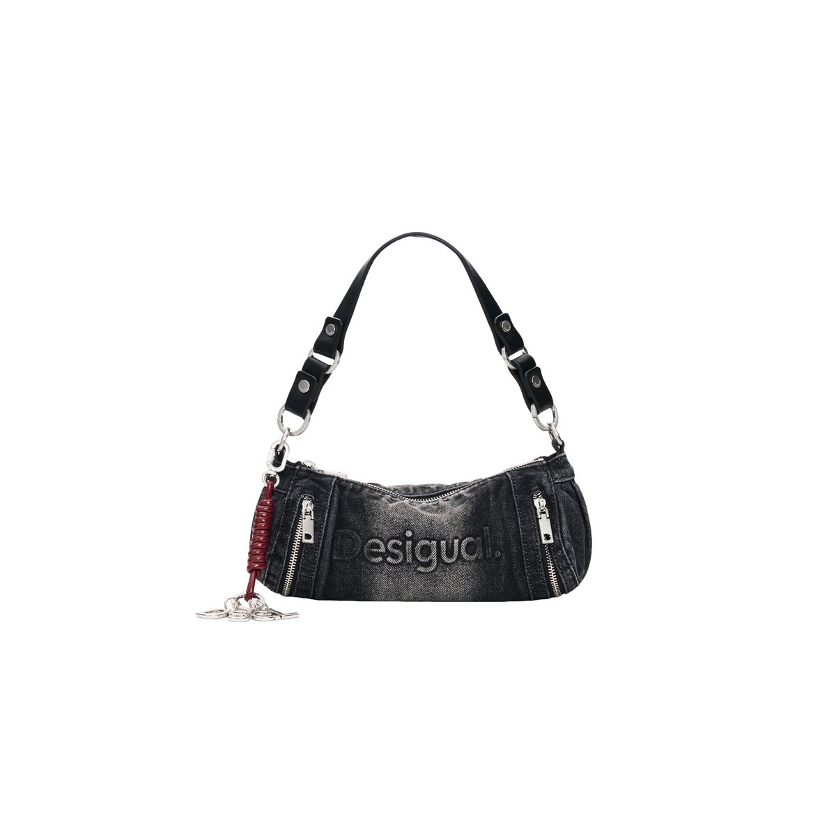 Sac en denim moyen noir, DESIGUAL