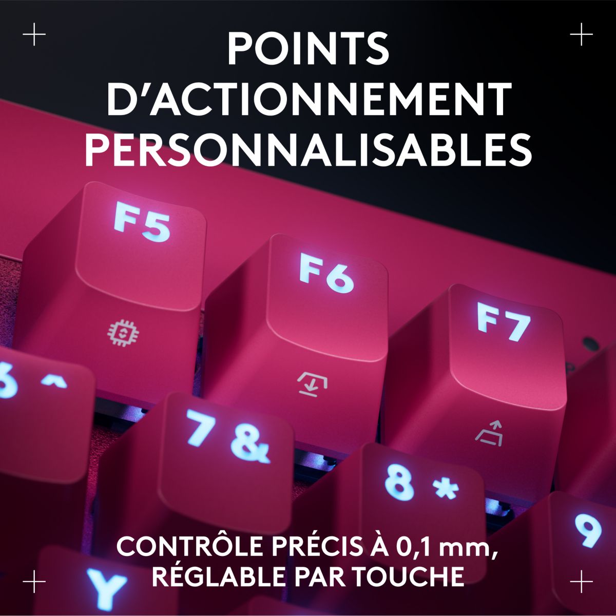 Clavier gamer G Pro X TKL Rapid Magenta couleur unique, LOGITECH