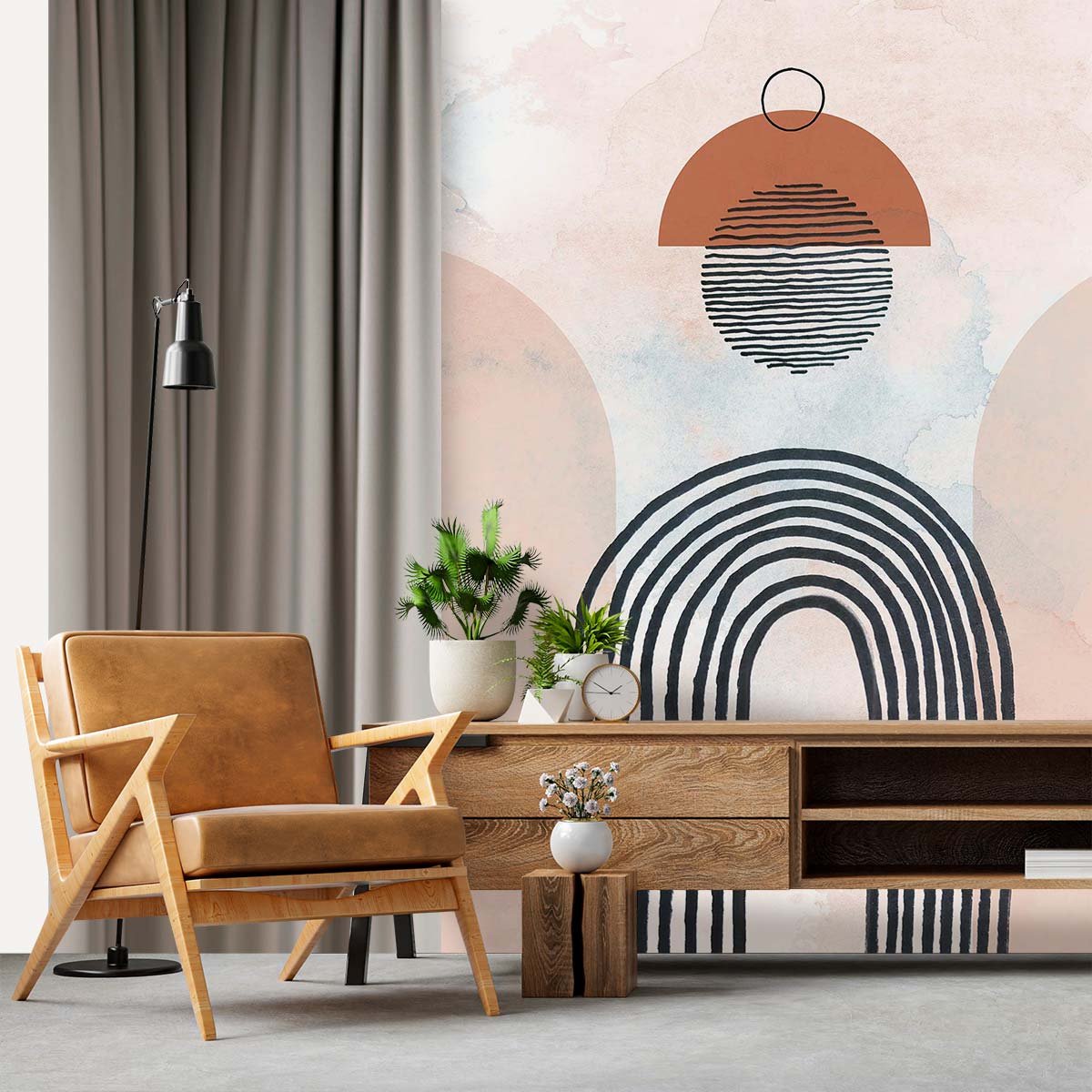 Papier peint arches et horizons intissé, HEXOA