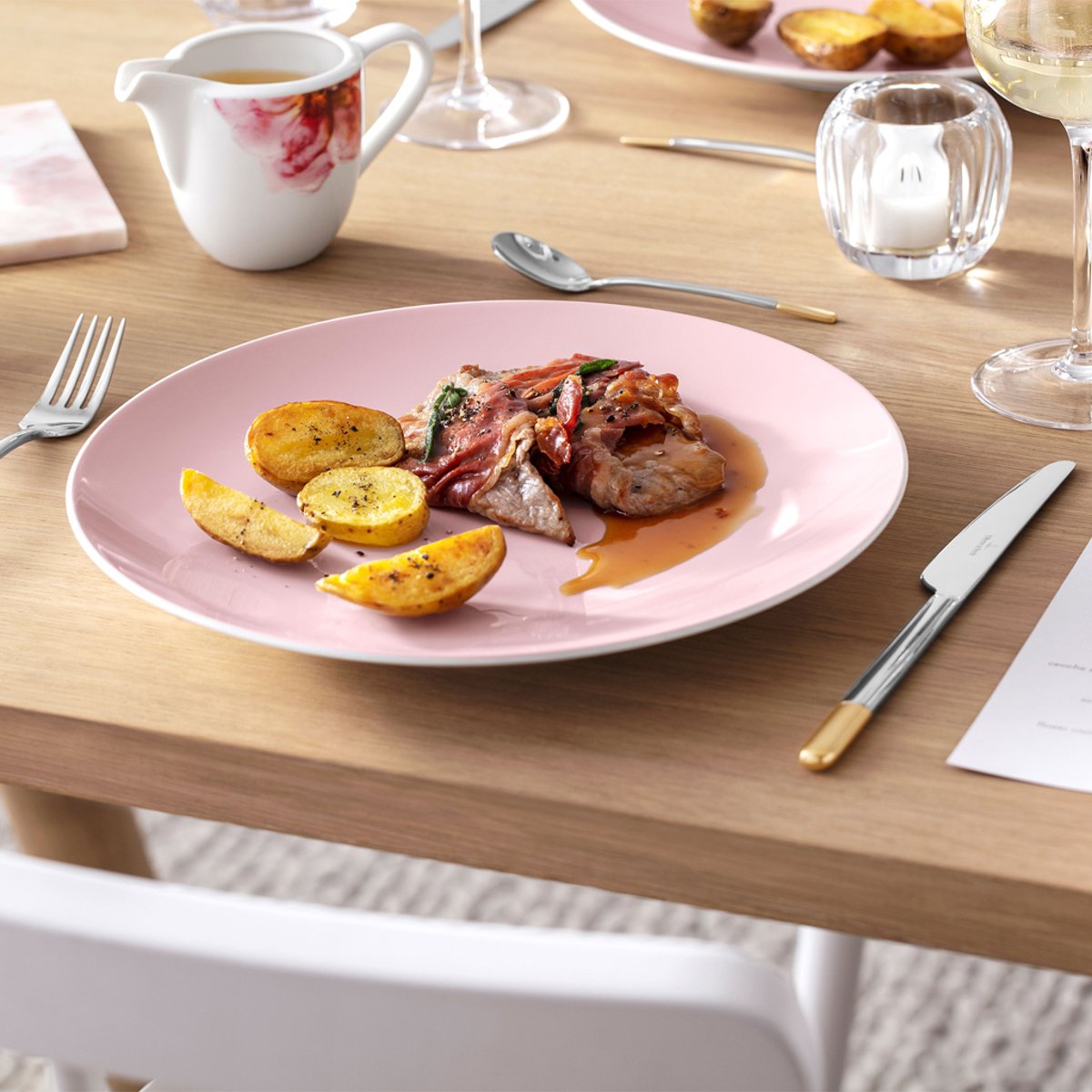 Crémier 6 Pers. ROSE GARDEN rose pâle, VILLEROY & BOCH