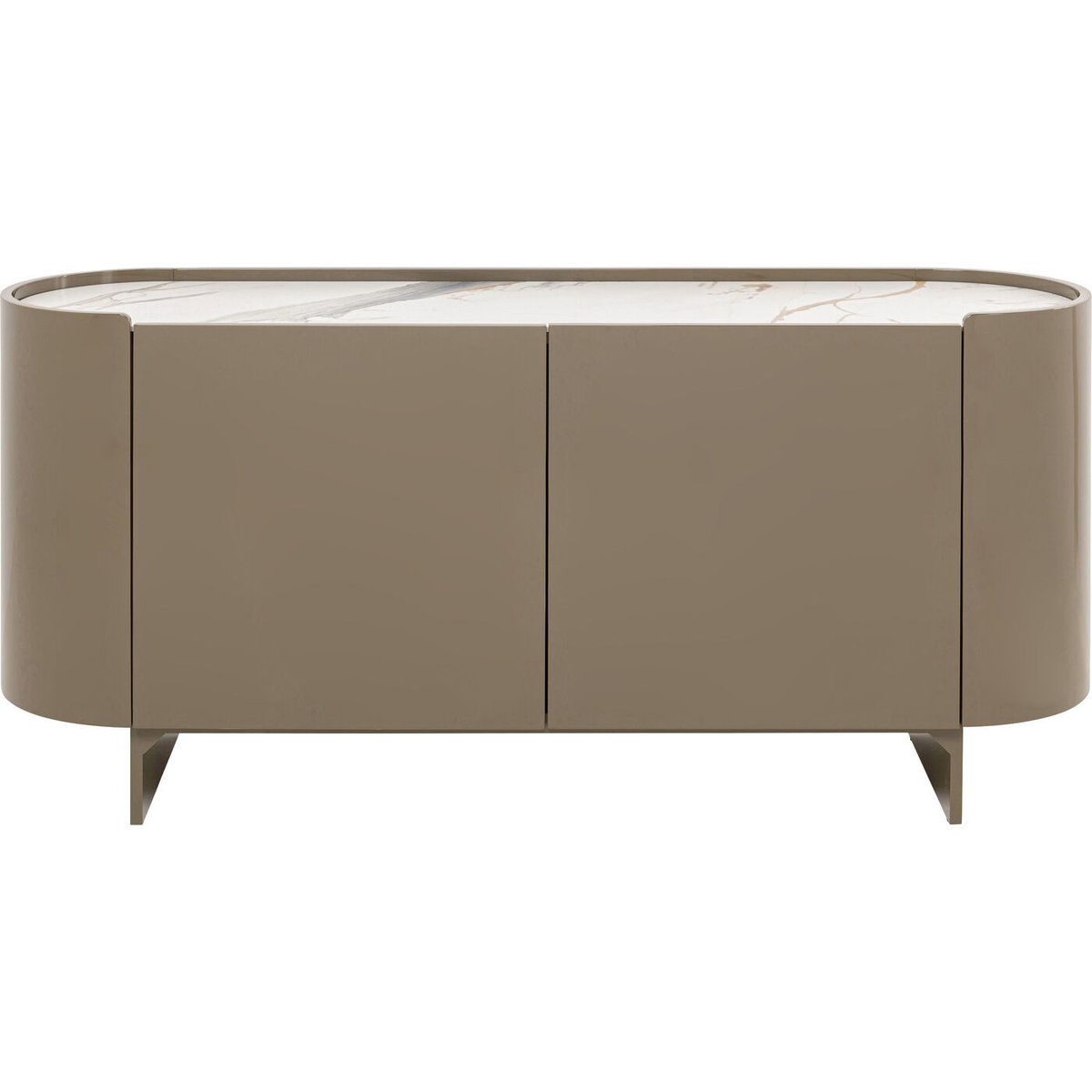 Buffet plateau en marbre, ELIANO vert, KARE DESIGN
