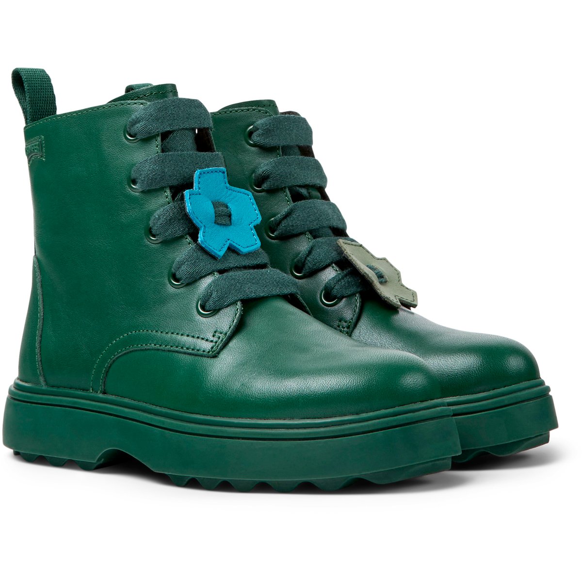 Bottines Norte SMOOTH LEATHER vert foncé, CAMPER