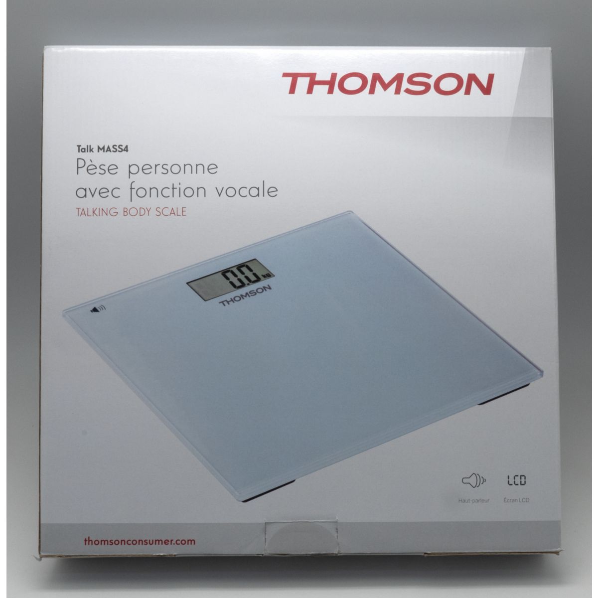 Pèse personne Talk Mass4 - fonction vocale couleur unique, THOMSON