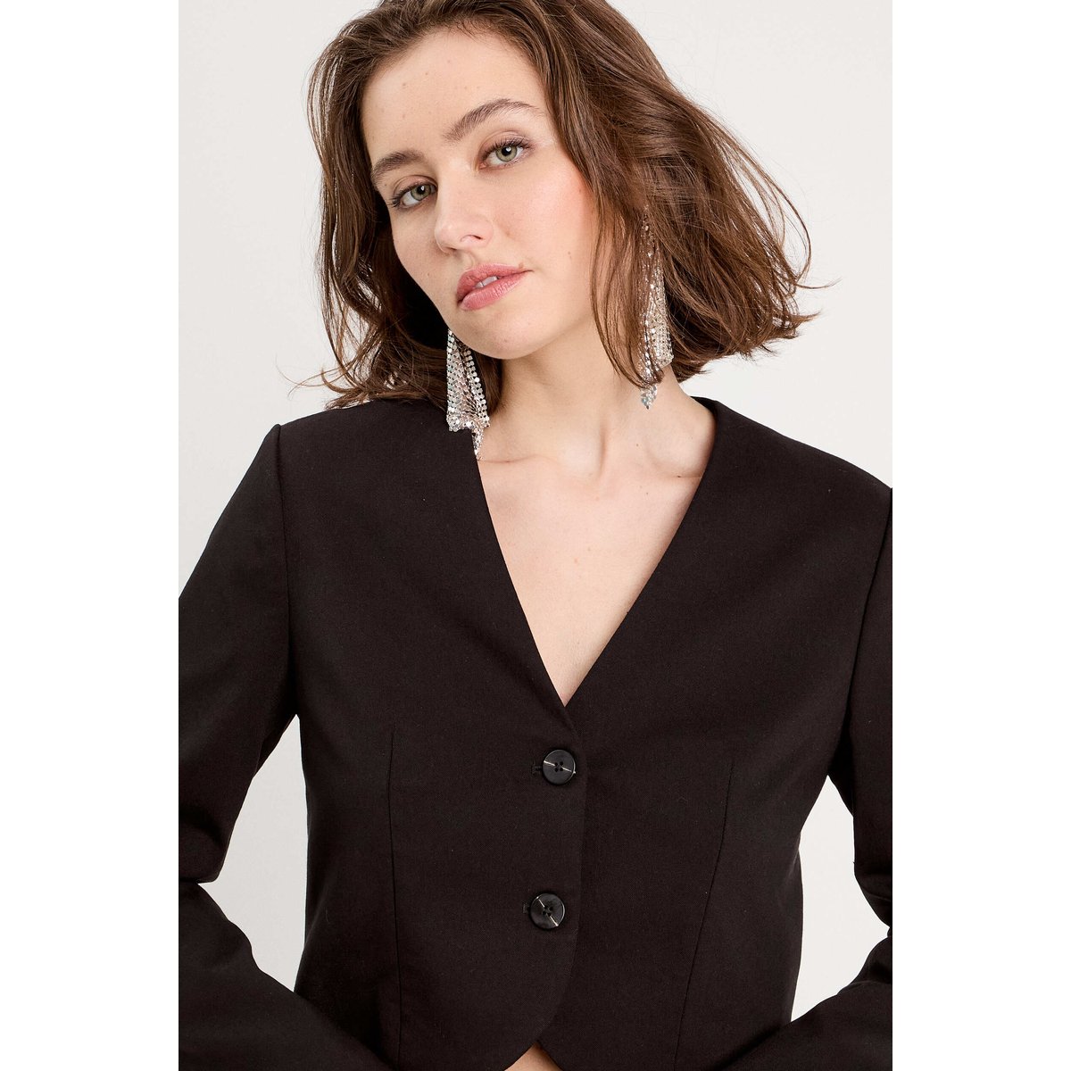 Veste blazer courte noir, CACHE CACHE