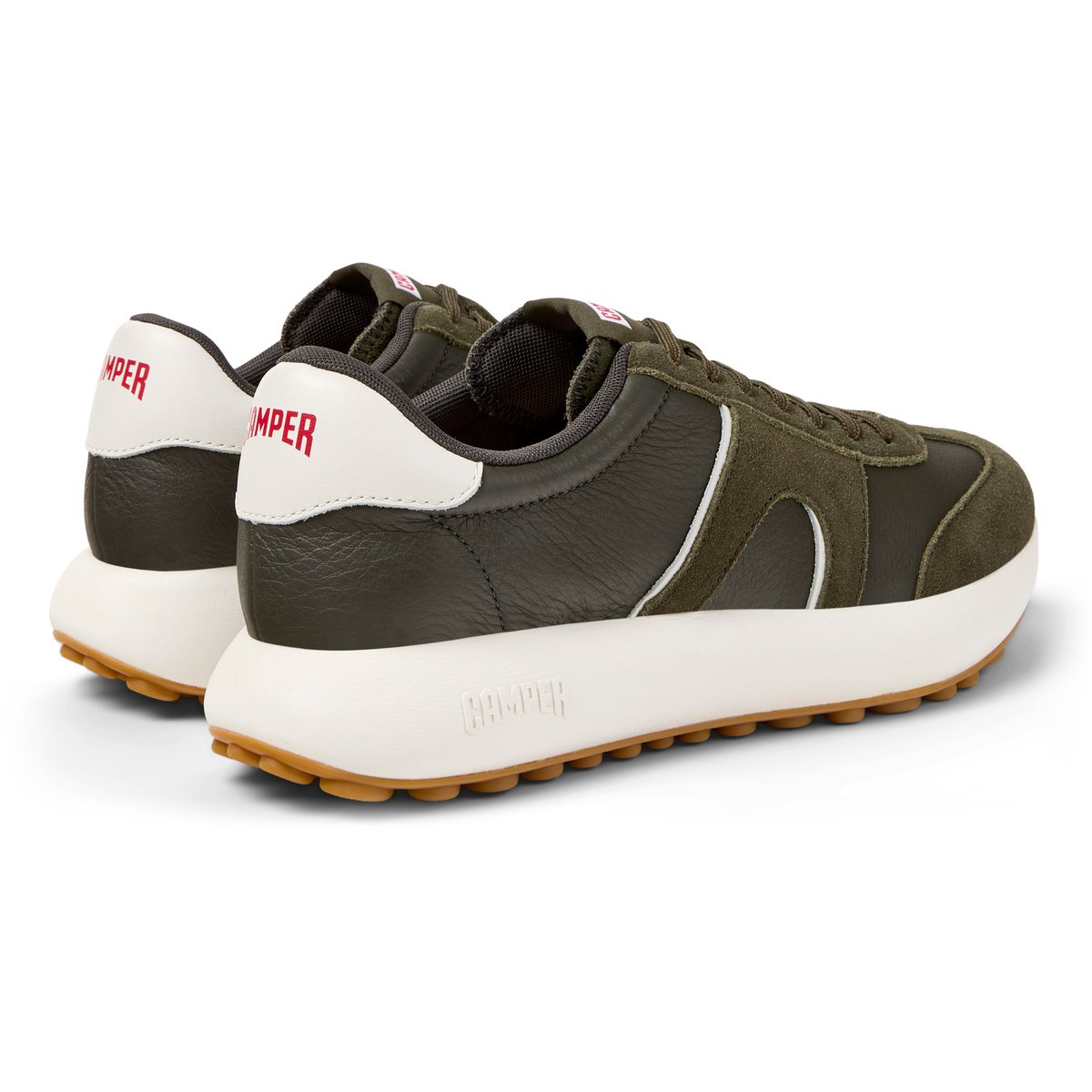 Baskets Pelotas Athens cuir vert foncé, CAMPER