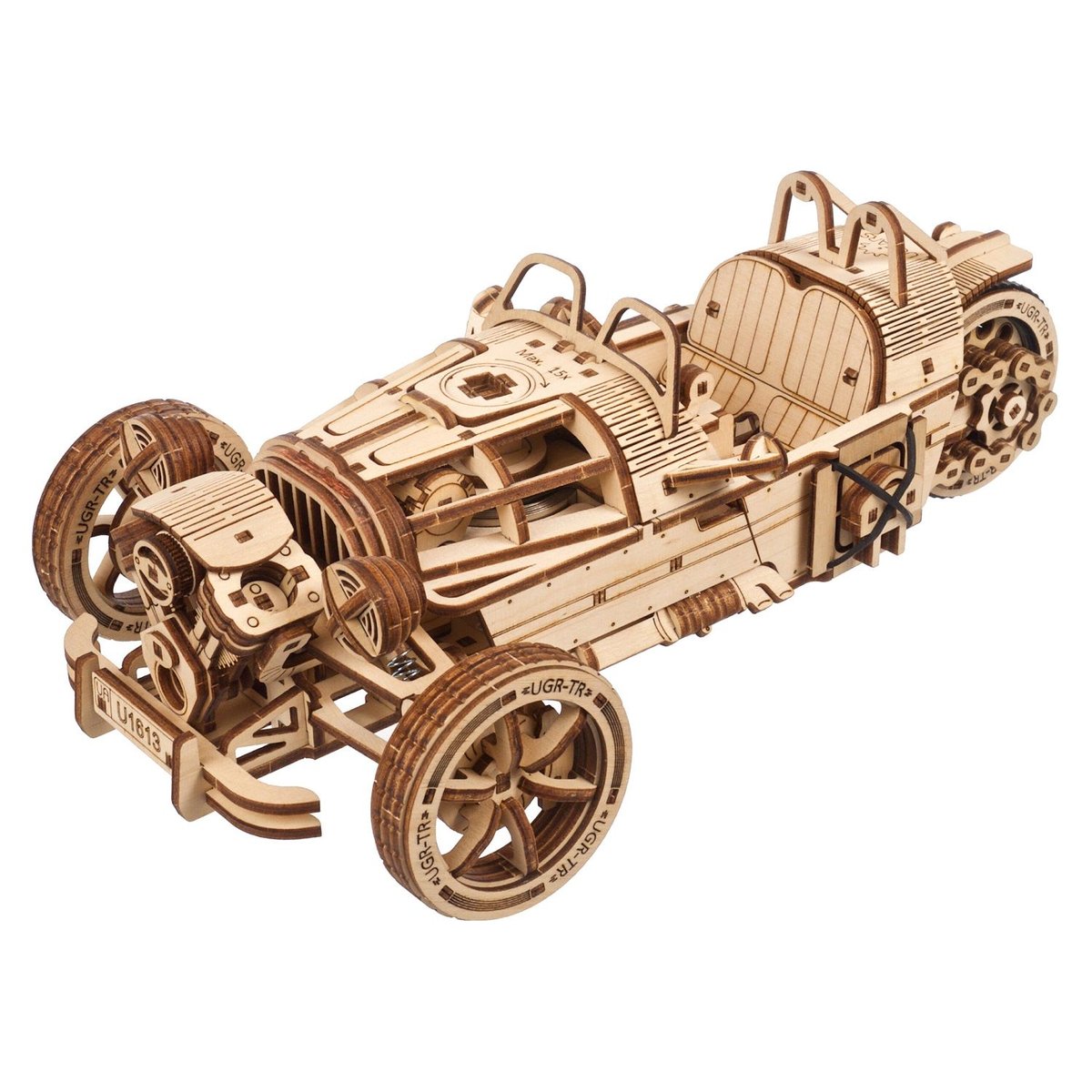 Puzzle 3D UGR-S véhicule à 3 roues beige, UGEARS