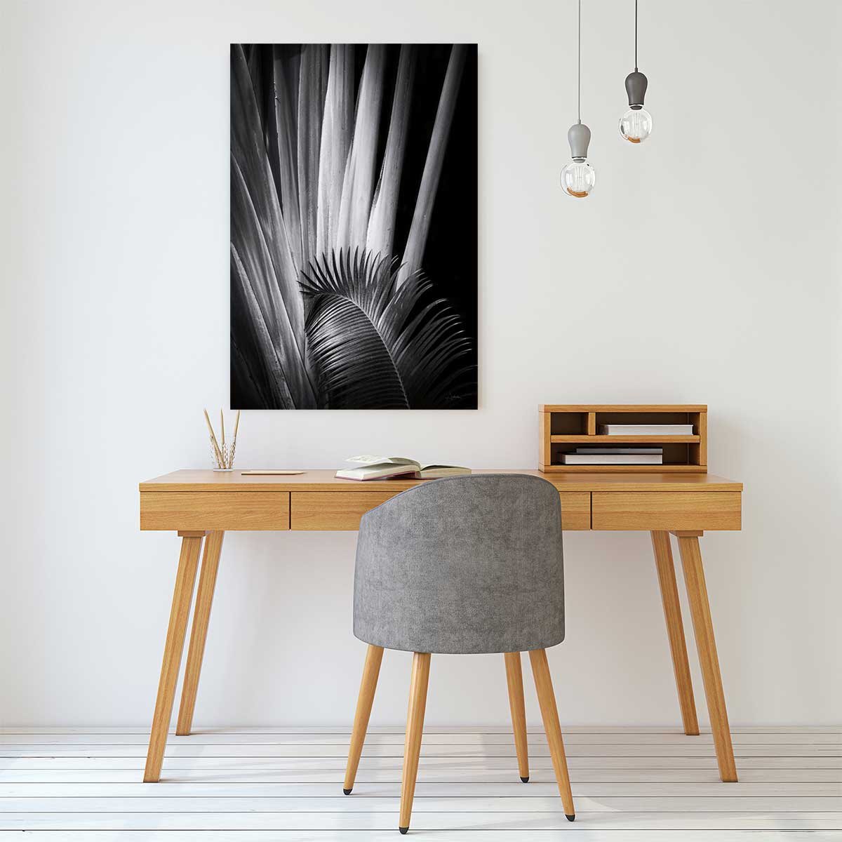 Tableau fleurs Marbella palm tableau alu dibond, HEXOA