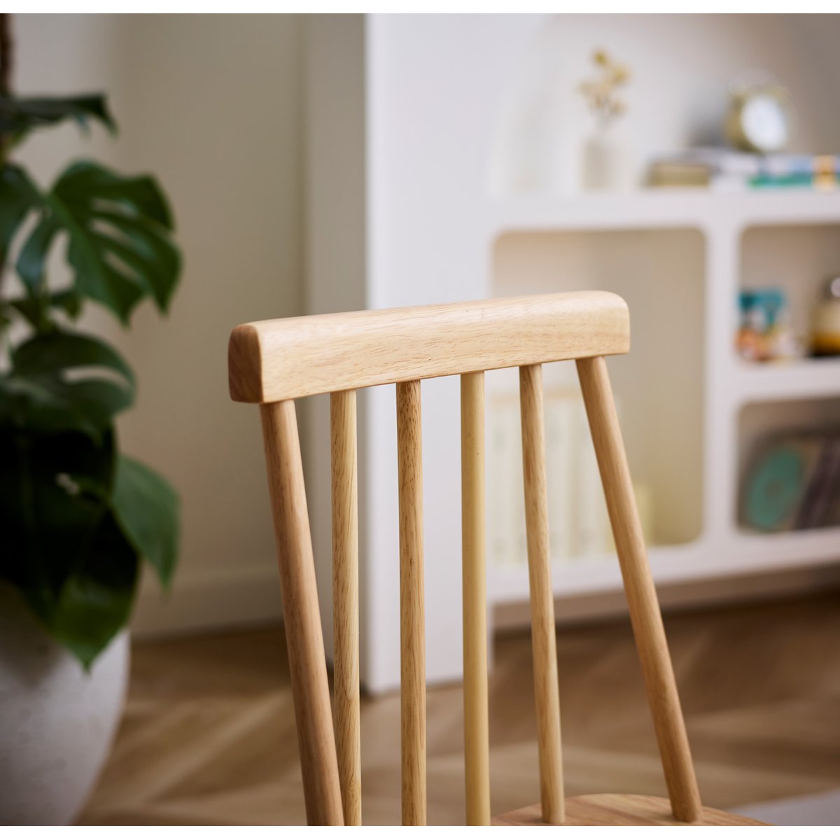 Lot de 2 chaises pour enfants, bois massif, NESNA bois naturel, NORDLYS