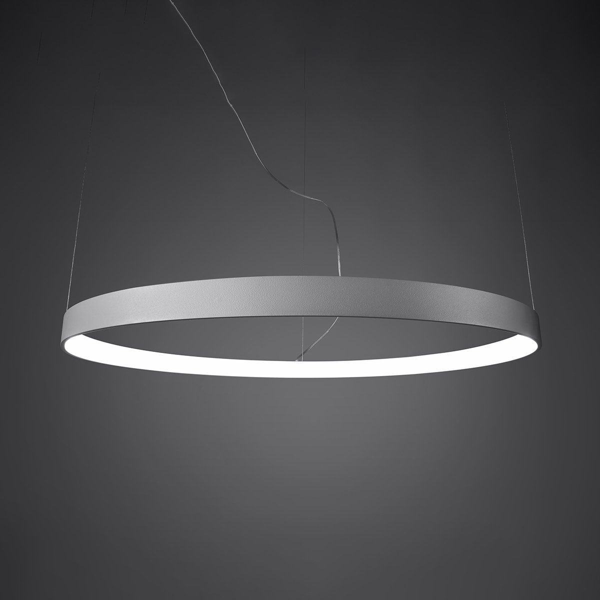 Lustre Aluminium Noir LED 1 Rio noir, EDEN