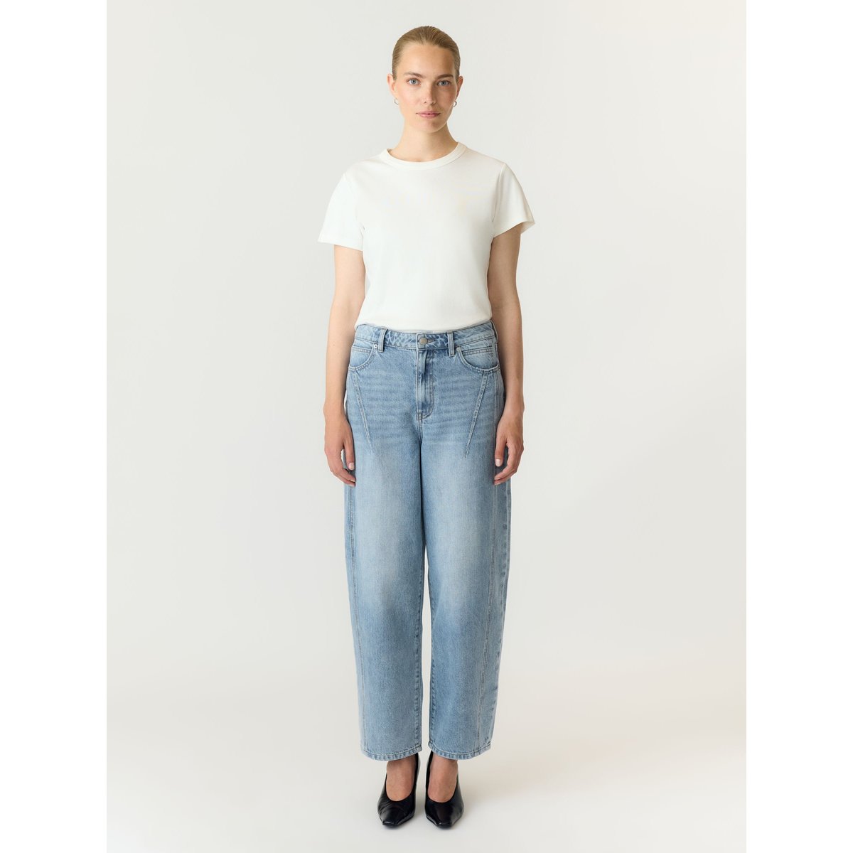 Jean bleu - light blue denim1, YAS
