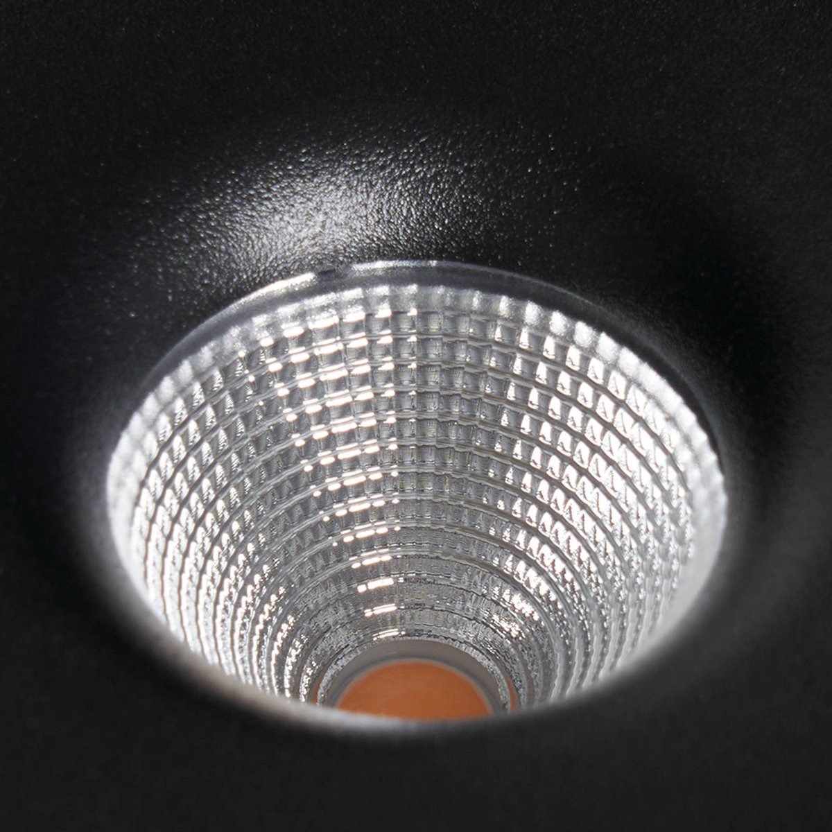 Plafonnier en aluminium moderneLED, Rotari noir, ARCCHIO