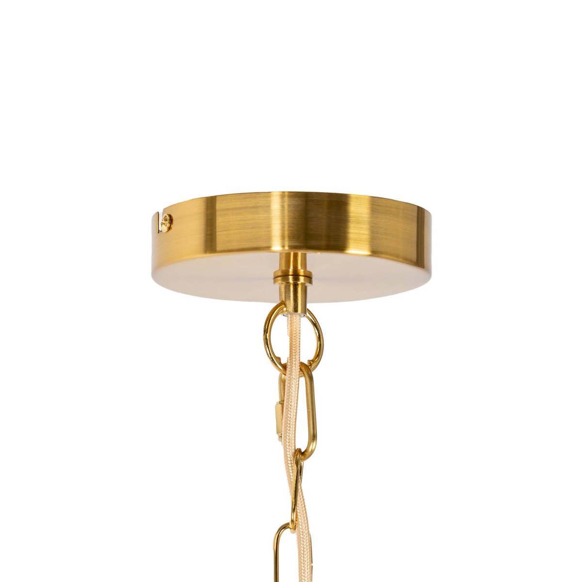 Lustre en métal antique, Elanova laiton, LINDBY