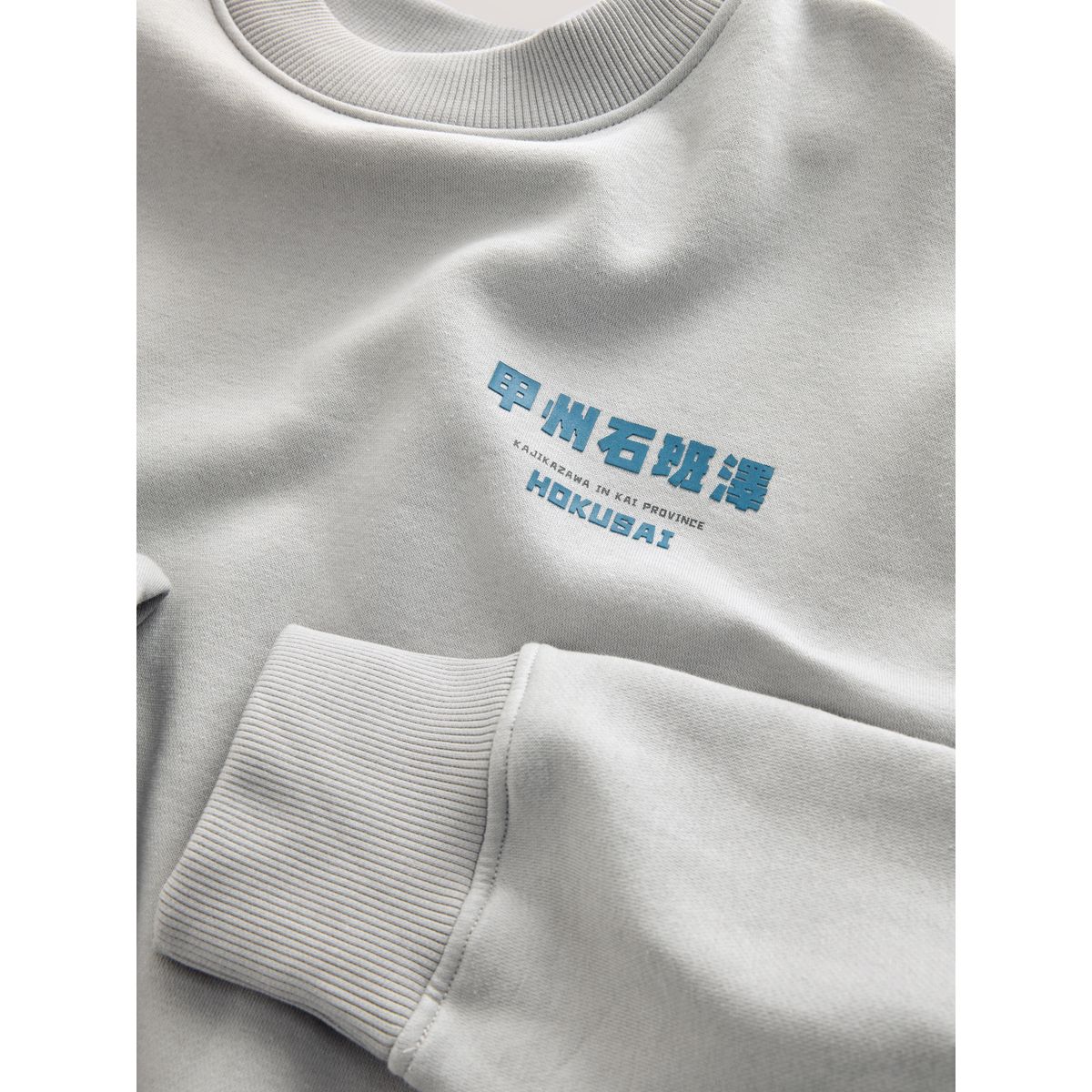 Sweat à imprimé hokusai sous licence gris glacé, NEXT
