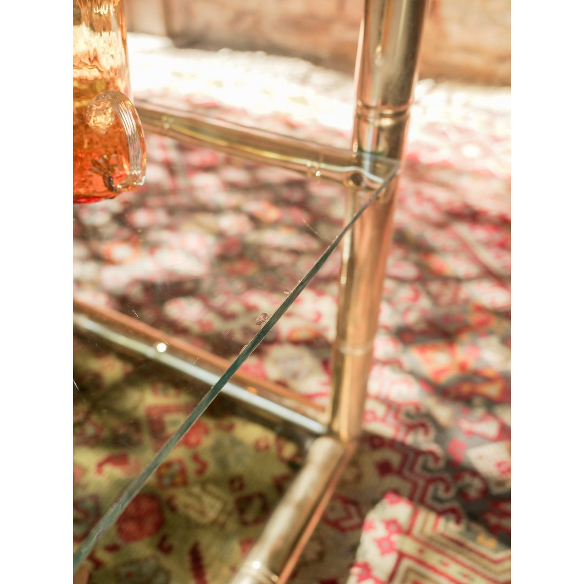 Étagère vintage dorée Isabelle N°356 - Bon état doré, DEBONGOUT