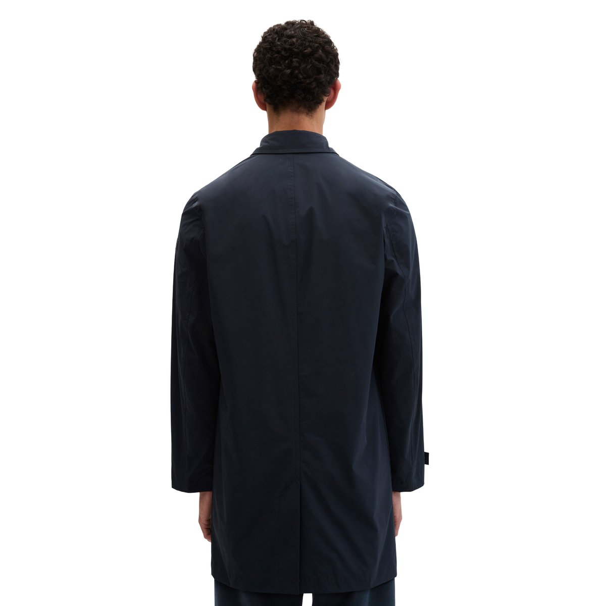 Manteau court regular en polyester recyclé bleu foncé, MARC O'POLO