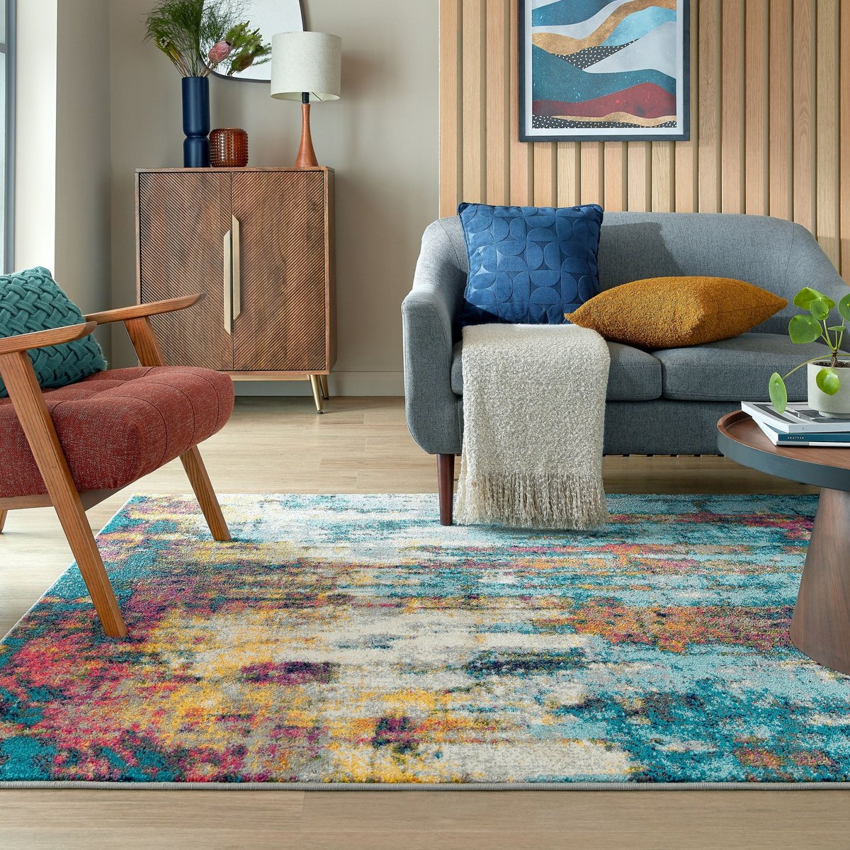 Tapis ABSTRACTION multicolore, FLAIR RUGS
