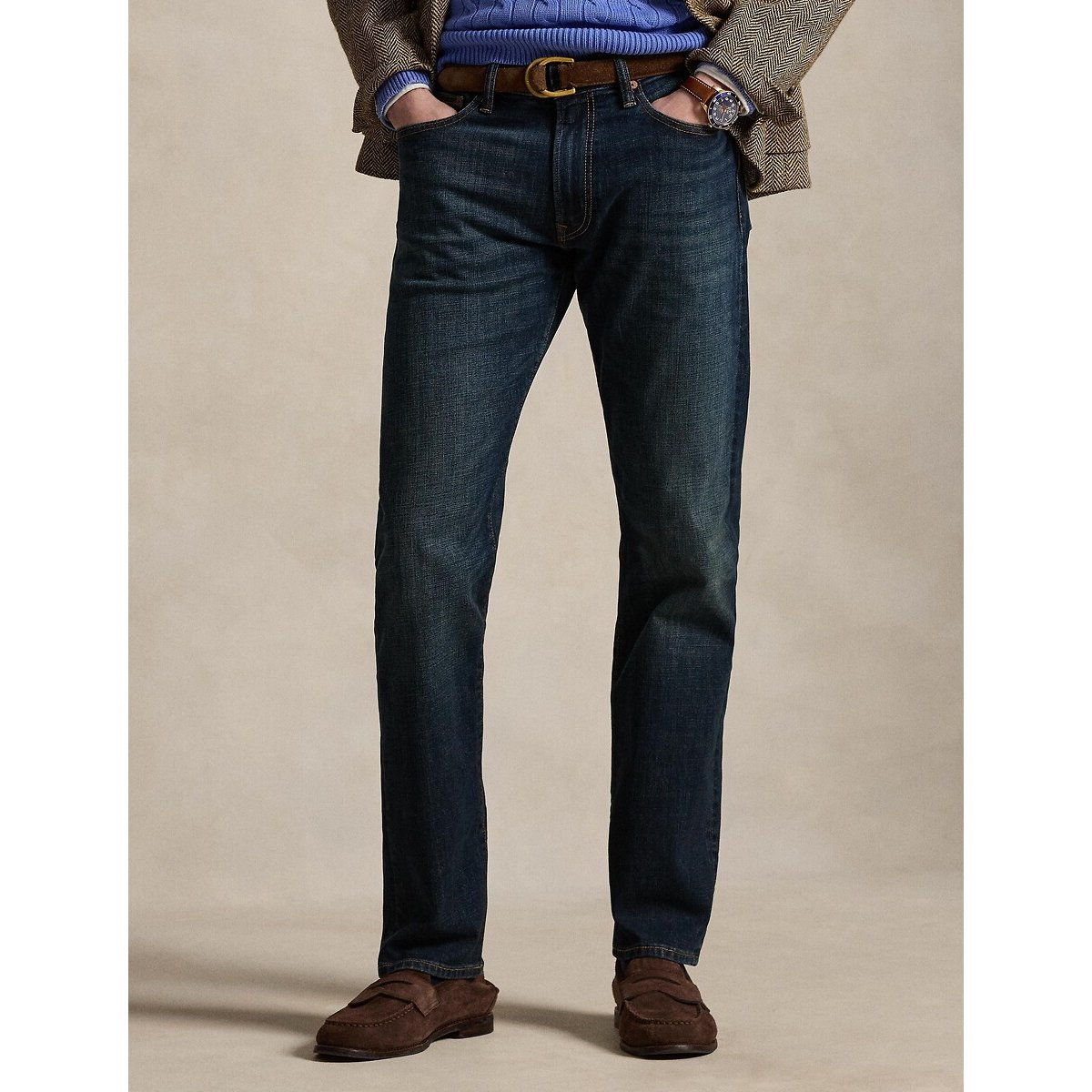 Jean droit, stretch, HAMPTON bleu denim, POLO RALPH LAUREN