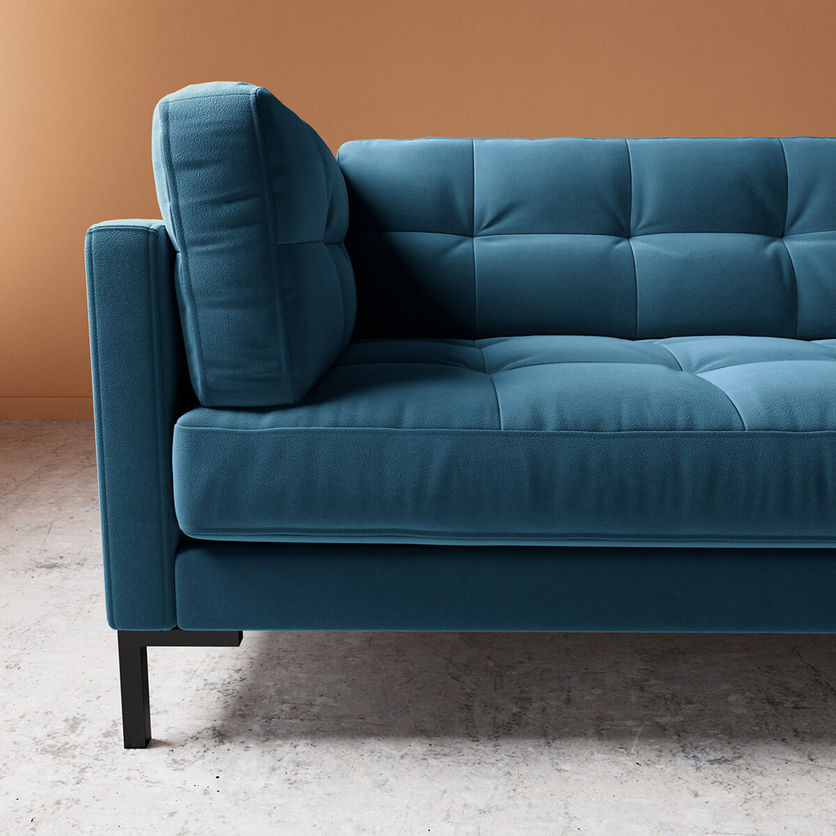 Landau Velvet 2/3/4 Seater Sofa petrol blue, SWOON