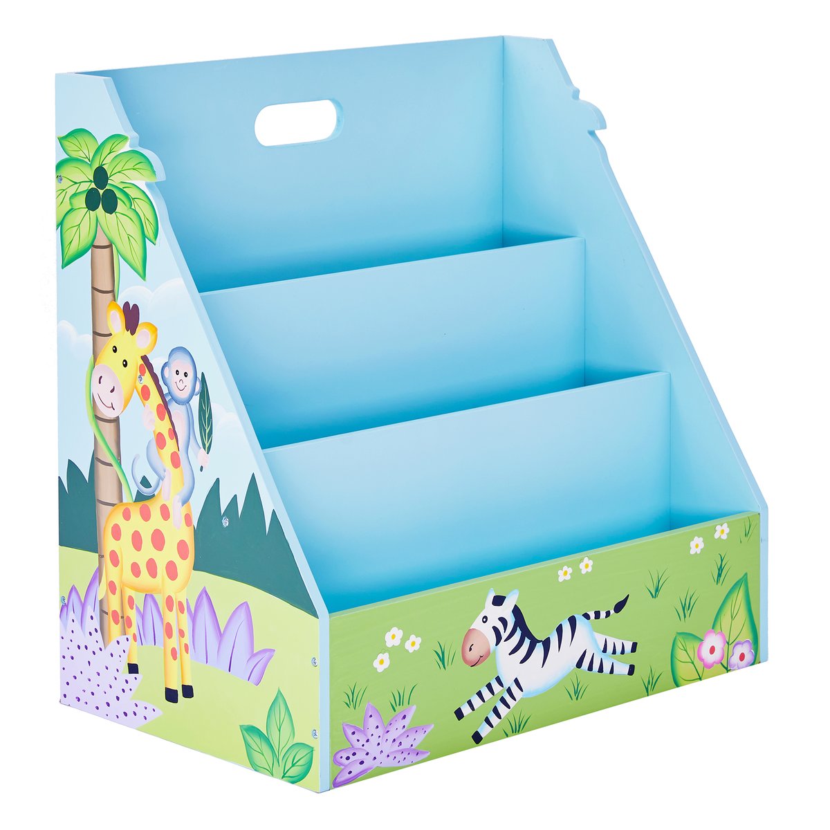 Bibliothèque Livres Enfant SUNNY SAFARI bleu, TEAMSON KIDS