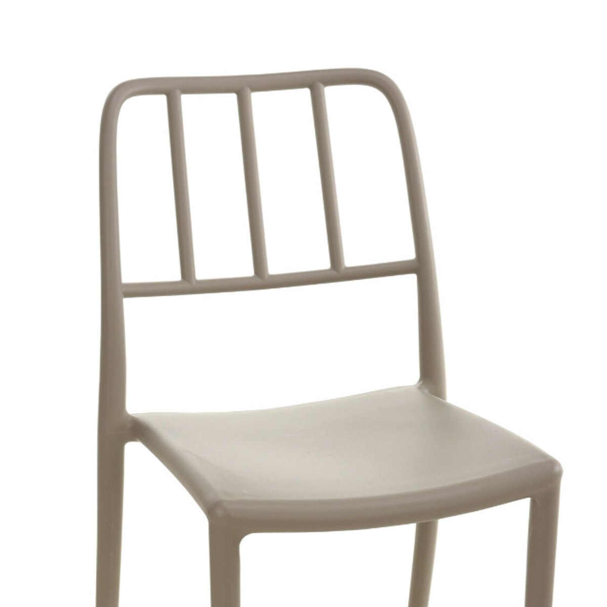 Chaise jardin empilable beige sable 40x43x84cm beige, WADIGA