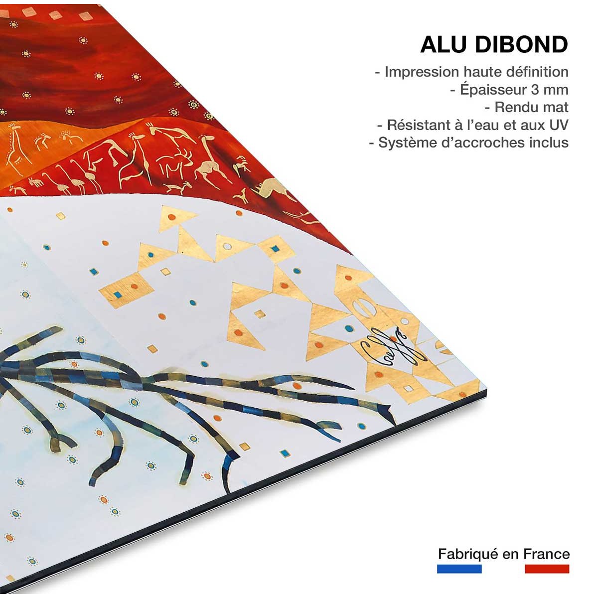 Tableau voyage en namibie tableau alu dibond, HEXOA