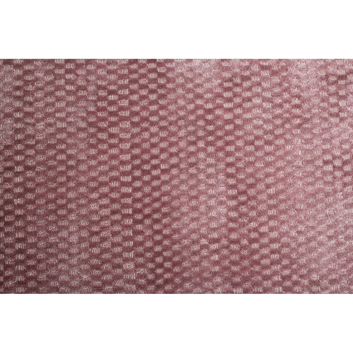 Tapis tufté main en laine vierge rose, THEKO