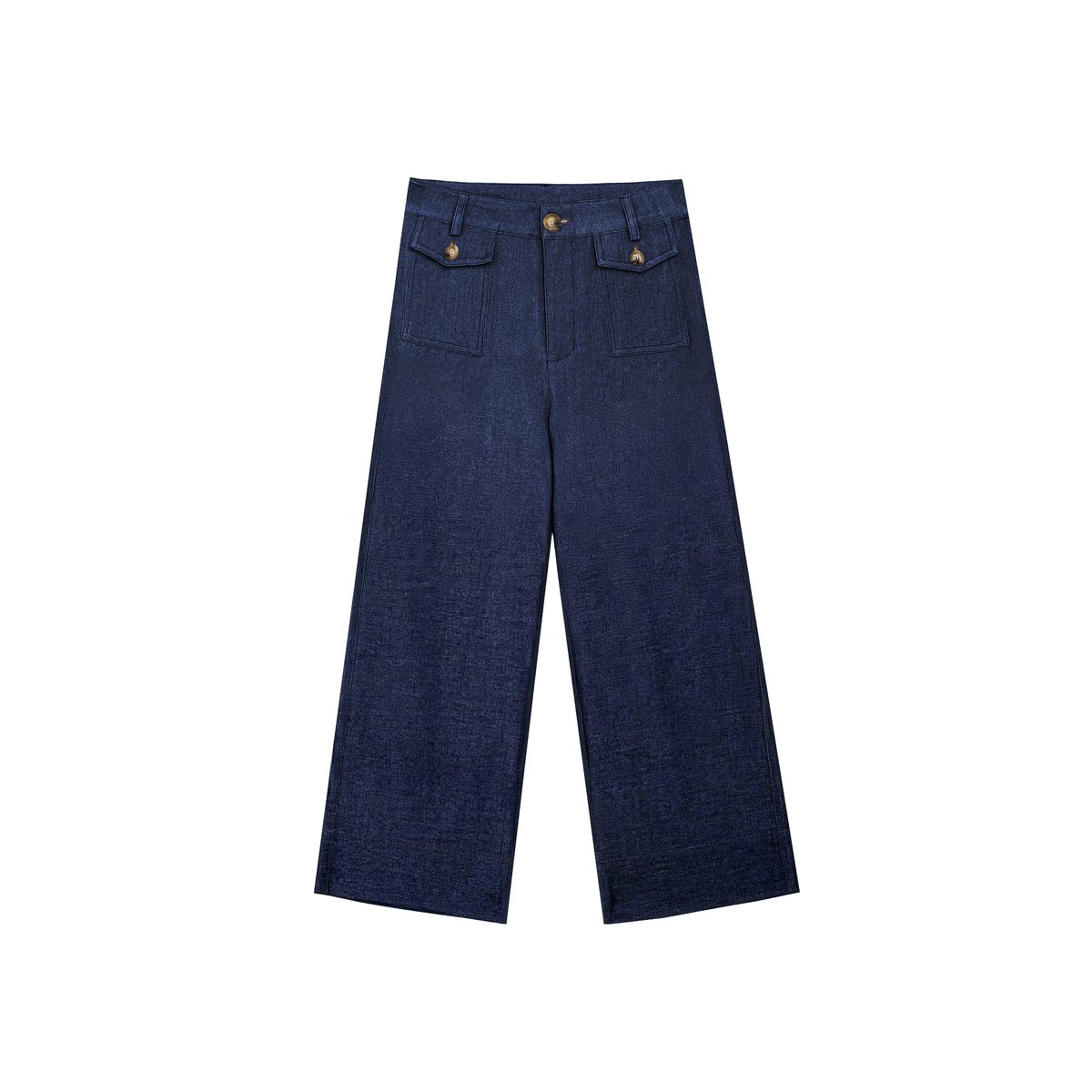 Pantalon large uni ATLANTO 25-marine, LA PETITE ETOILE