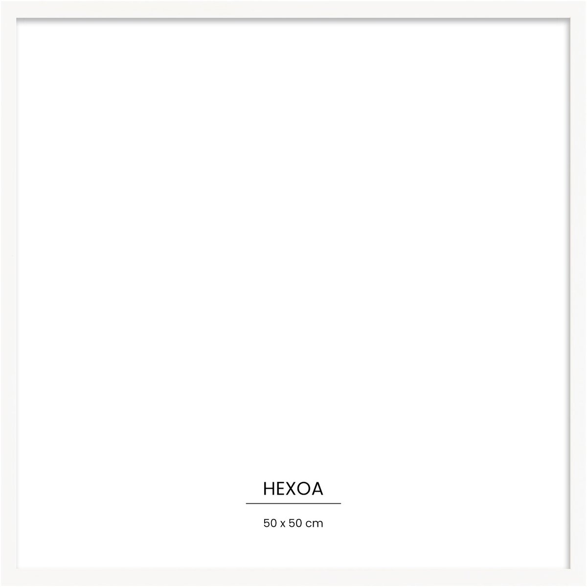 Cadre bois Blanc 50x55cm cadre seul, HEXOA