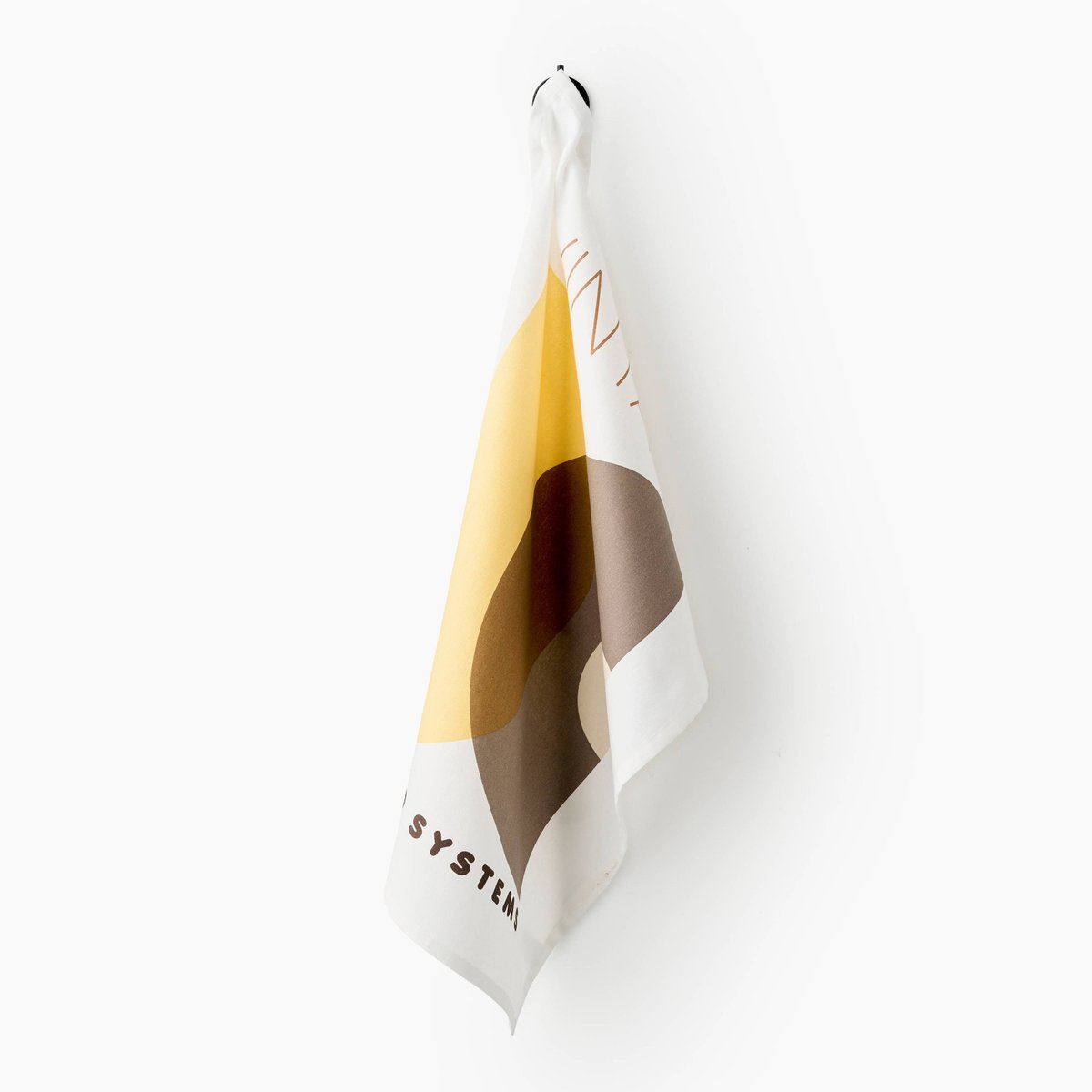 Torchon imprimé, 50x70cm 100% coton recyclé off white, MONOPRIX