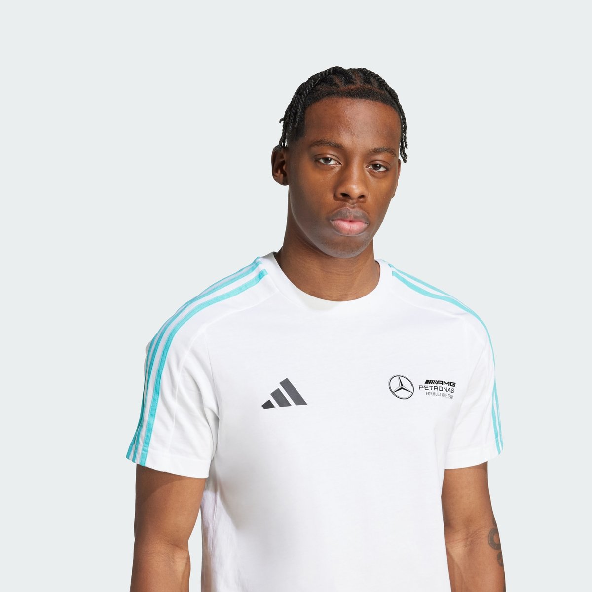 T-Shirt Mercedes - AMG Petronas white / black, adidas Performance