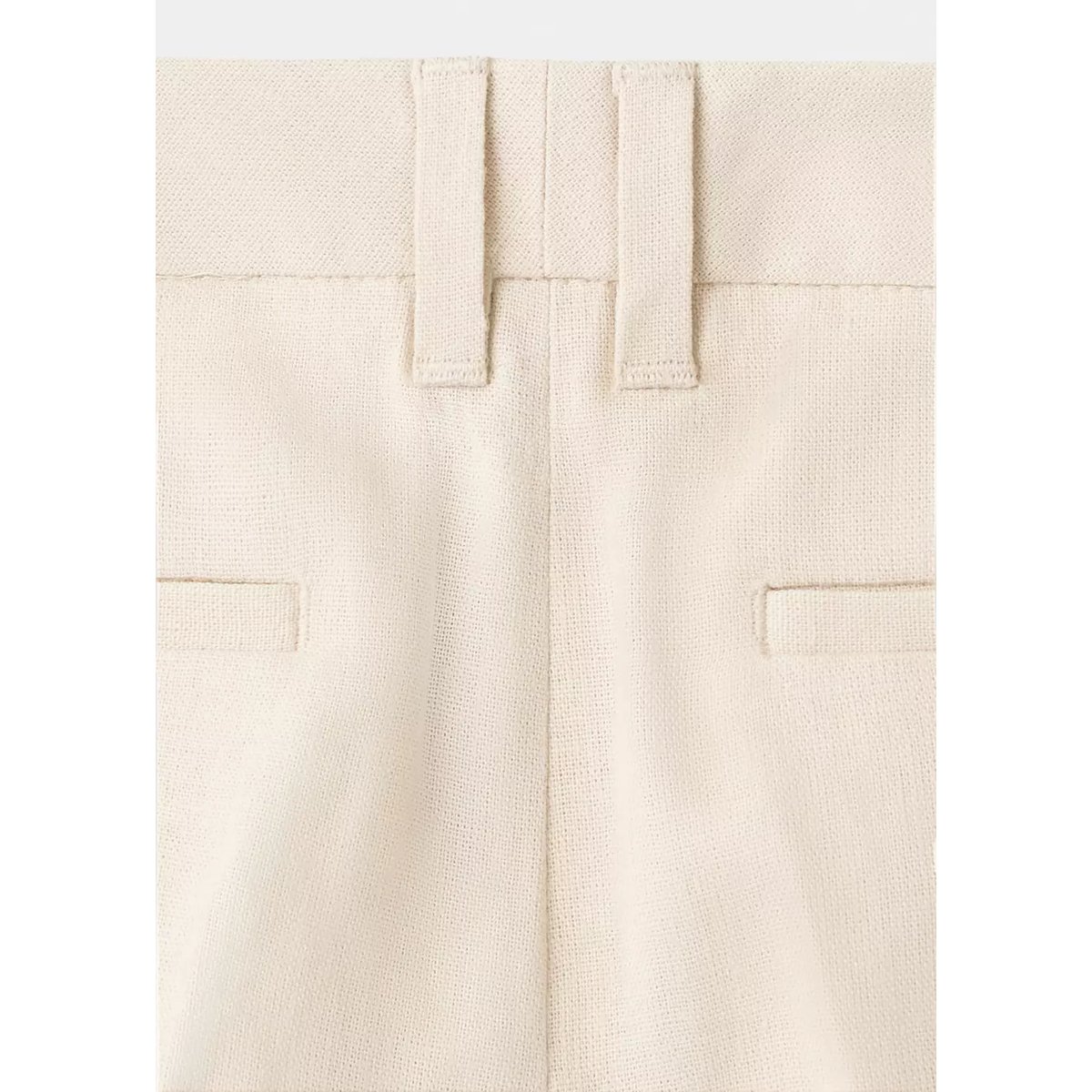 Pantalon de costume lin beige, MANGO KIDS