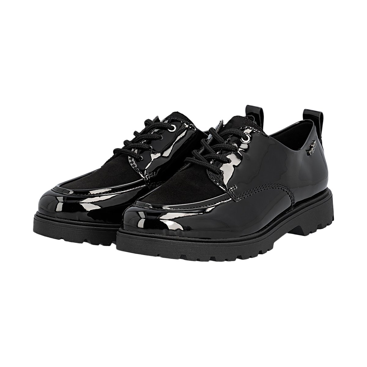 Derbies Cuir Softlack noir, RIEKER