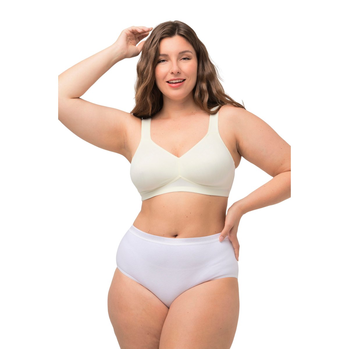 Soutien-gorge en microfibres champagne, ULLA POPKEN