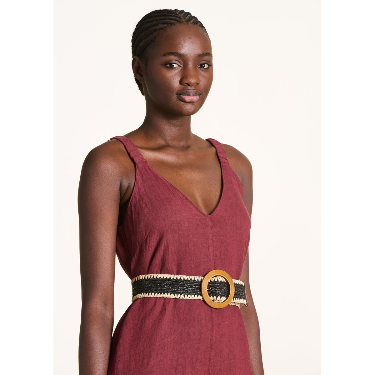 Ceinture large élastiquée noir, LA FEE MARABOUTEE