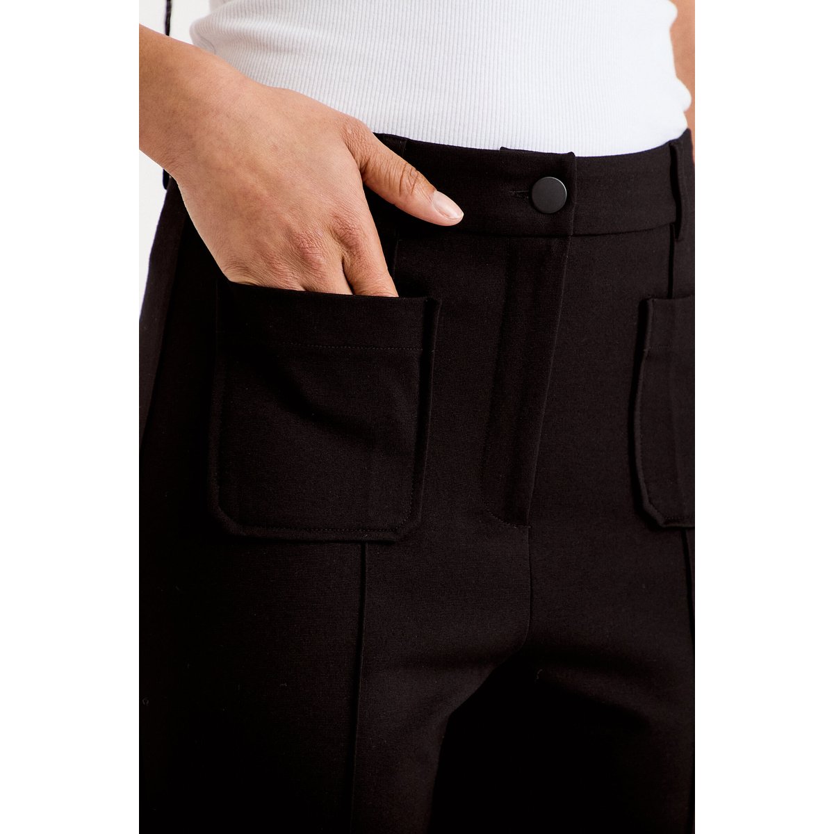 Pantalon bootcut taille standard noir, CACHE CACHE